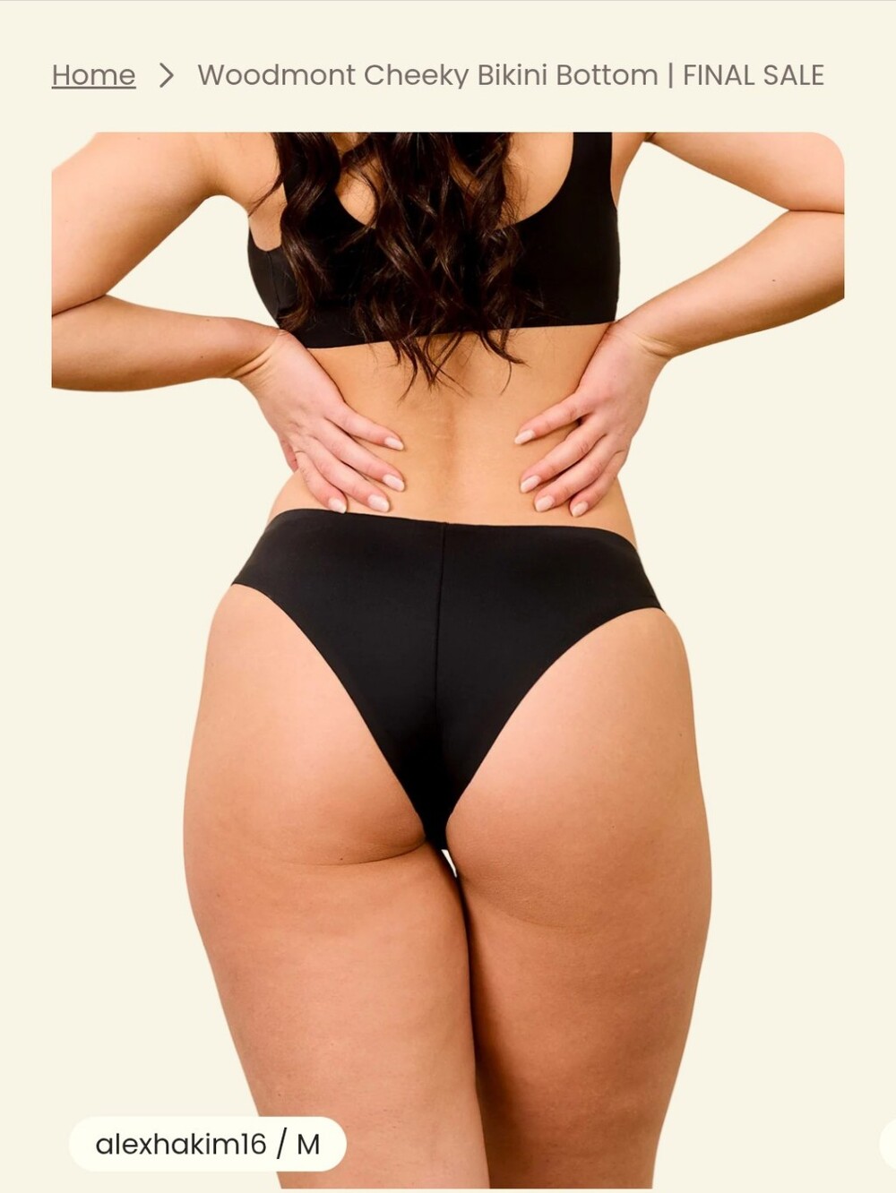 Onewith Woodmont Cheeky Bikini Bottom - Picture 2 of 8